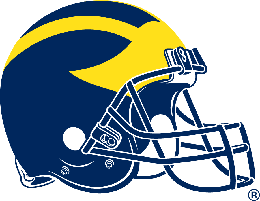 Michigan Wolverines 1975-1993 Helmet Logo diy DTF decal sticker